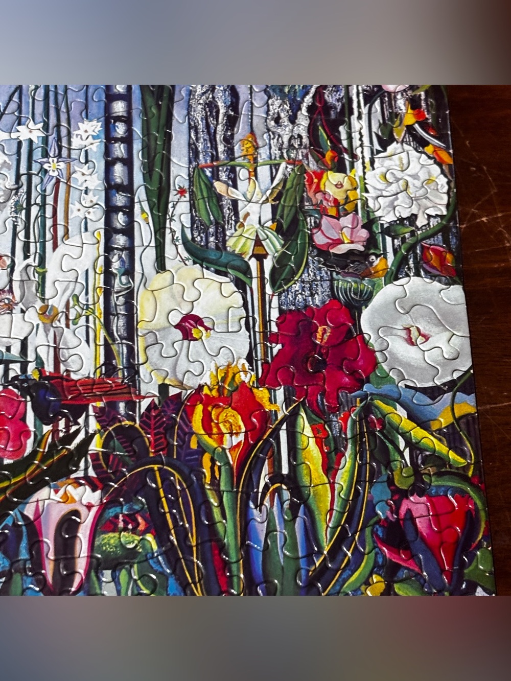 1968 Vintage Springbok Square Puzzle "FLOWERS" by Joseph Stella COMPLETE RARE - Picture 6 of 14